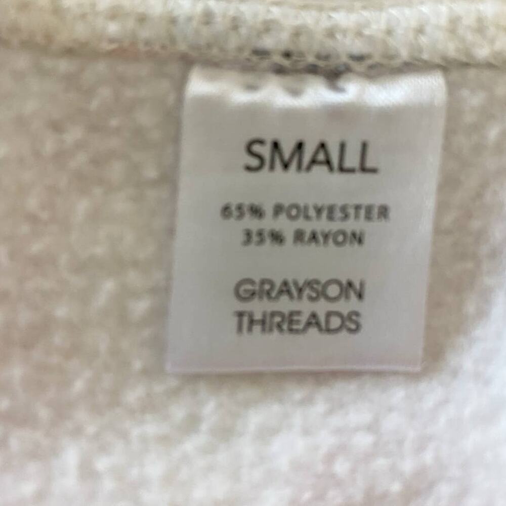 Grayson Threads Womens Choose Happy Long Sleeve Sweatshirt‎ Multicolor SZ S - Picture 8 of 12